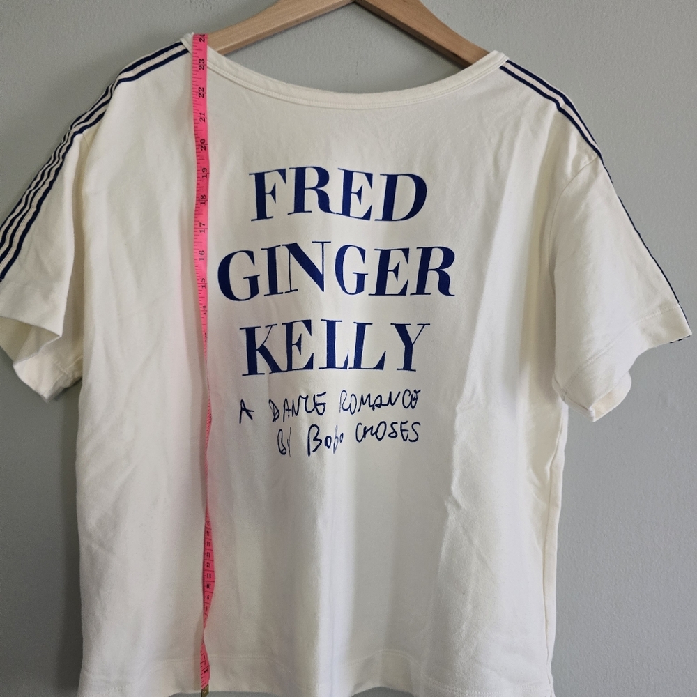 Bobo Choses Cream and Blue Short Sleeve Tee - Picture 9 of 12